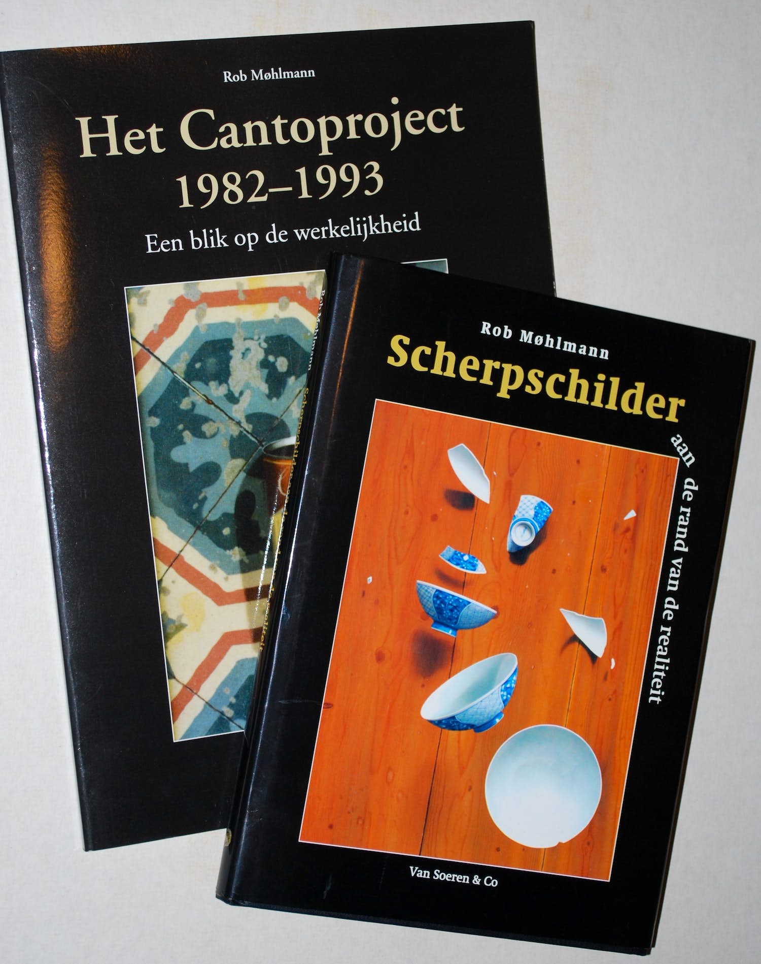 Rob Mohlmann - Gesigneerd hardcover boek 'Scherpschilder' & nog een boek: het Cantoproject kopen? Bied vanaf 25!