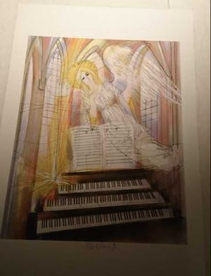 Karel Benes - Engel en orgel in de kerk kopen? Bied vanaf 10!