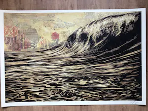 Shepard Fairey - Dark wave kopen? Bied vanaf 25!