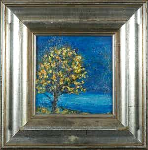 Bitia Rosendor - Acryl op hardboard, Boom verkocht voor € 35!