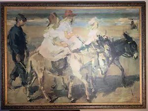 Isaac Israels - De Ezelrit van Isaac Israels (Repro) - Professionele lijst - Signatuur: Ja r.o kopen? Bied vanaf 175!