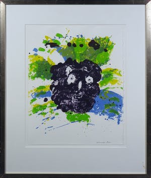 Jef Diederen - Lithografie, Mooi Hoofd - Ingelijst kopen? Bied vanaf 1!
