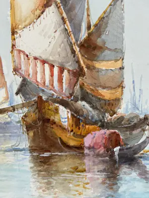 Frederick James Aldridge - The Venetian Lagoon kopen? Bied vanaf 50!