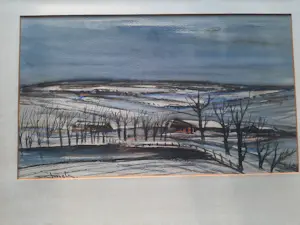 Jacques Mels - Winterlandschap kopen? Bied vanaf 50!