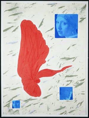 Herman van der Weert - Zeefdruk, Veer kopen? Bied vanaf 1!