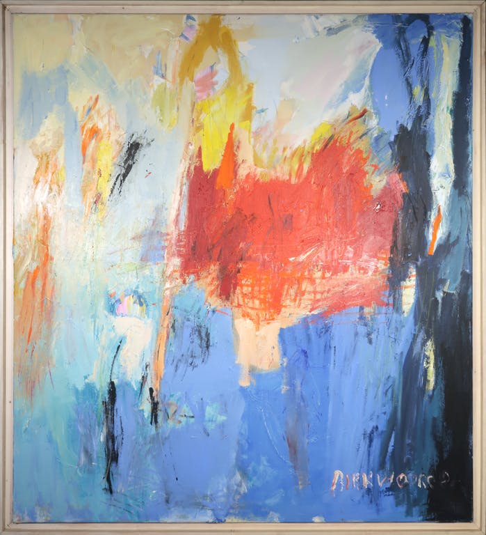 Dirk van der Oord - Dirk van der Oord: Acryl op doek, Zonder titel - Ingelijst (Zeer groot) kopen? Bied vanaf 150!