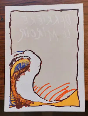 Pierre Alechinsky - Coverblad en achterzijde Derriere le Miroir kopen? Bied vanaf 45!