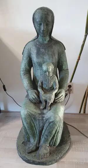 Brons (Onbekend) - Kerkelijk beeld Maria met kind kaufen? Bieten Sie von 1000!