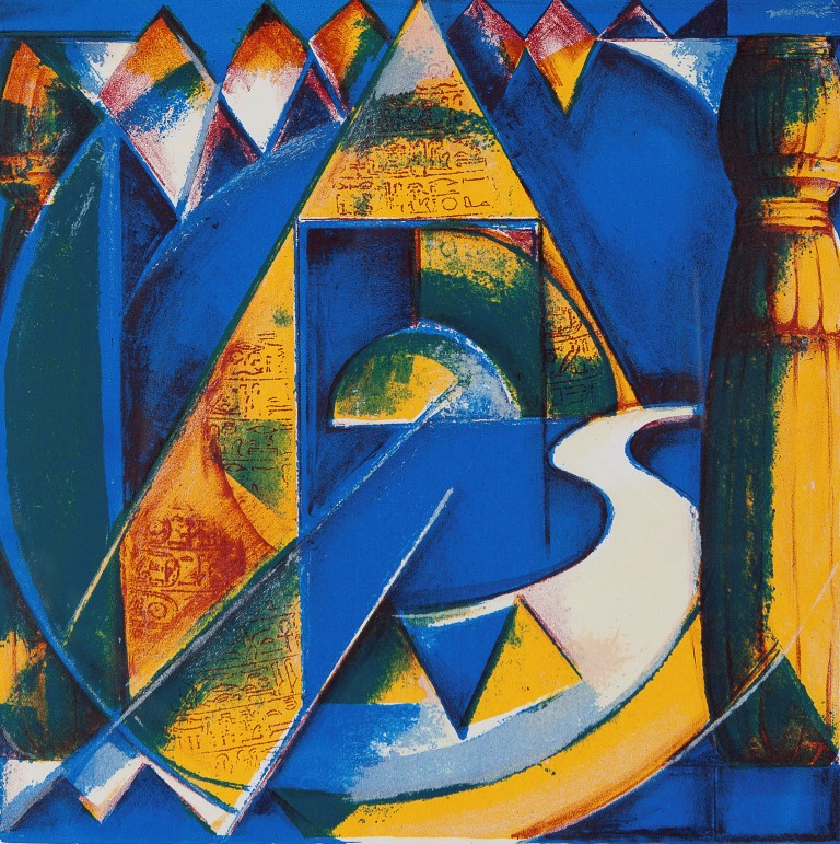 Marianne Aulman - Nijlreis - Zeefdruk / litho op papier - gesigneerd r.o. 1992 kopen? Bied vanaf 10!