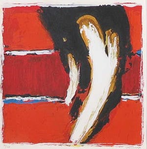 Hans Vanhorck - Zeefdrukken, Tweeluik Rood - Ingelijst kopen? Bied vanaf 1!