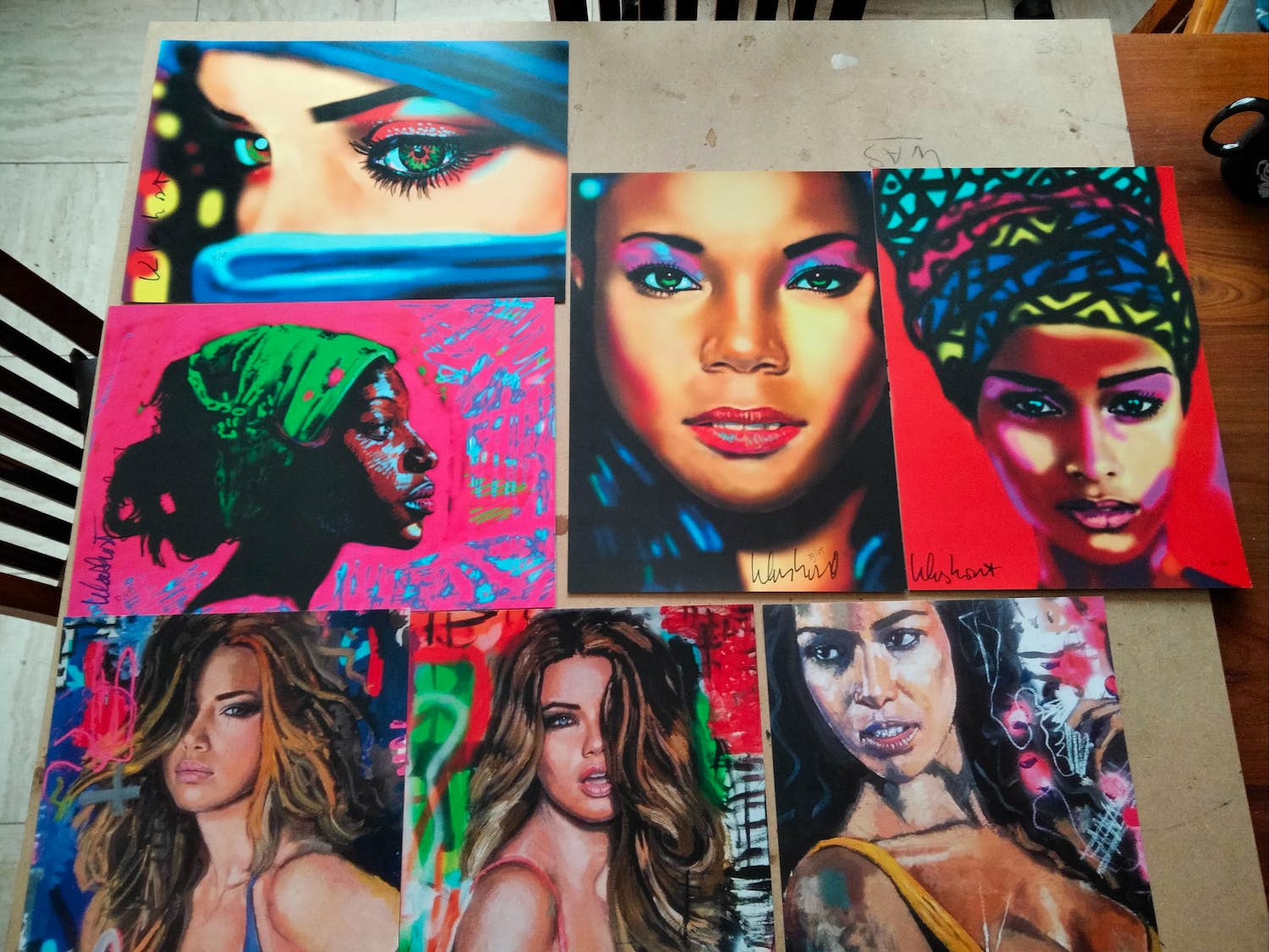 Peter Klashorst - 7 stuks offset druk geen titel verkocht voor € 111!