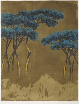 Carlo Mattioli - Aquatint/Reliëfdruk, Landschap kopen? Bied vanaf 50!