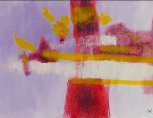 Ferd op de Coul - Gouache, Abstracte compositie - zonder titel maar met lijst! kopen? Bied vanaf 75!