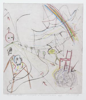 Henk Visch - Handgekleurde ets, De weg, voortgang in doorzichtigheid nr. 15 kopen? Bied vanaf 40!