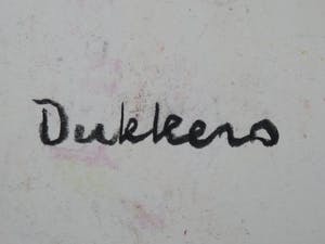 Ed Dukkers - Fantasievoorstelling met diverse figuren. kopen? Bied vanaf 95!