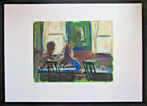 Georg Eisler - IM KAFFEEHAUS . verkauft für € 200!