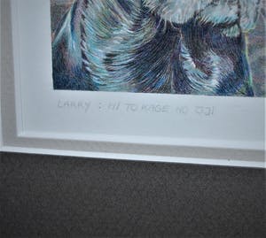 Harry Balm - potloodtekening + schilderij - beiden ingelijst kopen? Bied vanaf 40!