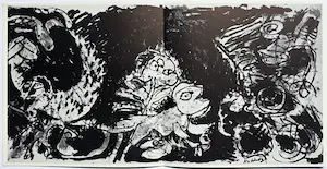 Pierre Alechinsky - Derde solotentoonstelling NY (1965), catalogus met grote litho kopen? Bied vanaf 125!
