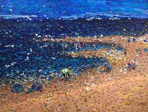 Jack Vissers - Aan het strand - acryl op paneel, ingelijst kopen? Bied vanaf 50!