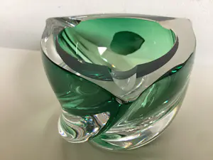 Val-Saint-Lambert - Kristal object groen glas kopen? Bied vanaf 65!