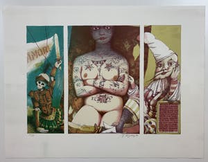 Nicolaas Wijnberg - kleurenlitho - 'Ontbijt voor een muze' - 1980 kopen? Bied vanaf 90!
