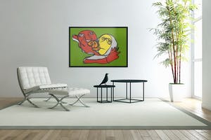 Karel Appel - Putting Green Kiss kopen? Bied vanaf 475!