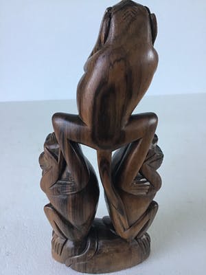 Curiosa - Art Deco.houtsnijwerk ,aapjes.Amsterdamse school stijl. kopen? Bied vanaf 50!