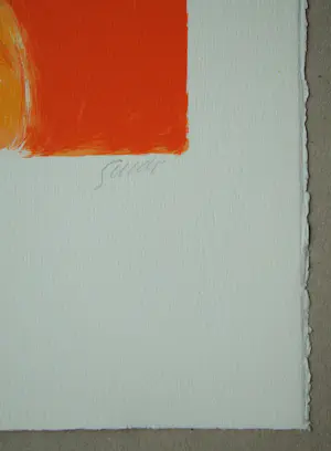 Virgilio Guidi - Volto Rosso - 1982 - Originele lithografie gesigneerd en genummerd kopen? Bied vanaf 120!