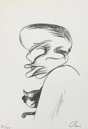 Hugo Claus - Litho + gesigneerde kunstmap - 1978 - 80/100 kopen? Bied vanaf 85!