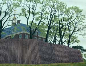 Sees Vlag - Zeefdruk: Schokland - Middelbuurt - 1977 verkocht voor € 99!