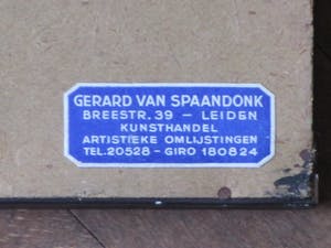 Chris van der Windt - Boerderij met hooiberg aan een sloot - Ets kopen? Bied vanaf 50!