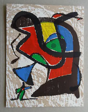 Joan Miro - Houtsnede 1973 " oplage 1.500 stuks , Lelong ,Paris kopen? Bied vanaf 129!