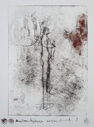 Anton Heyboer - Vrouw en kind, ets kopen? Bied vanaf 150!