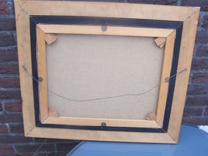 Ricky Damen-Vereijken - Landschap met toren. kopen? Bied vanaf 50!