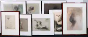 Clemens Pasch - Grafiek / ets en unieke werken op papier, Lot van 8 ingelijste werken! kaufen? Bieten Sie von 200!