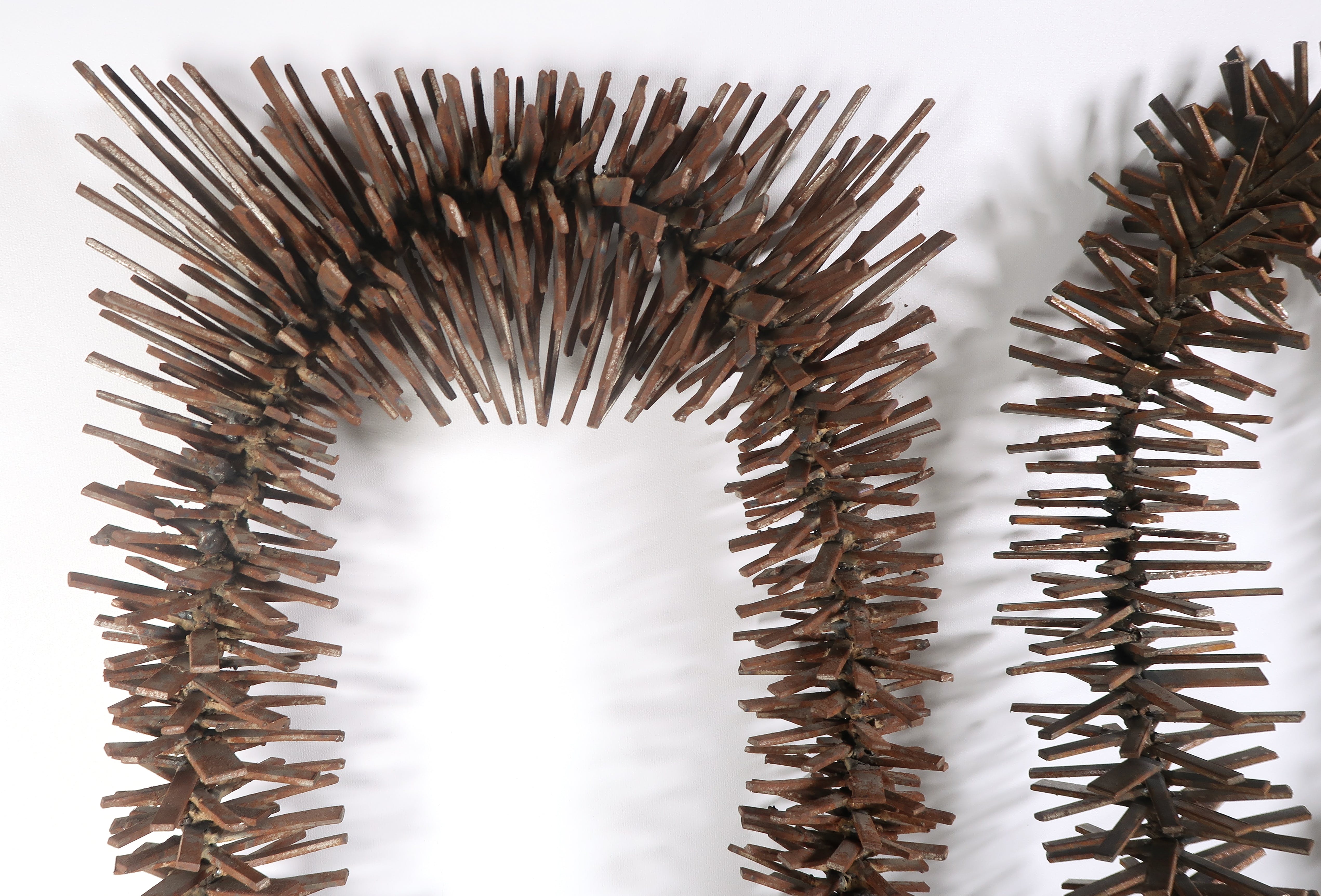 Henny van der Meer - Wandobjecten van gelast staal, Tweeluik kopen? Bied vanaf 100!