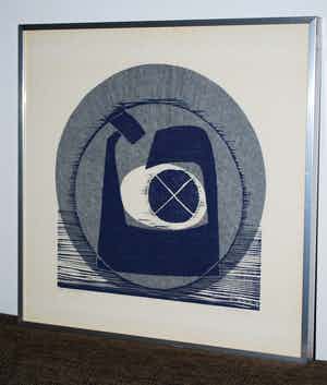 Henny Visch - Bescherming (Teth) - houtsnede op rijstpapier verkocht voor € 40!