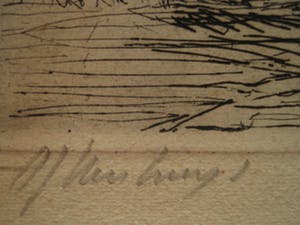 Albert Neuhuys - Langwerpige Ets uit 1935 "Prostituees aan de Schiedamschedijk Rotterdam" gesign. kopen? Bied vanaf 1!