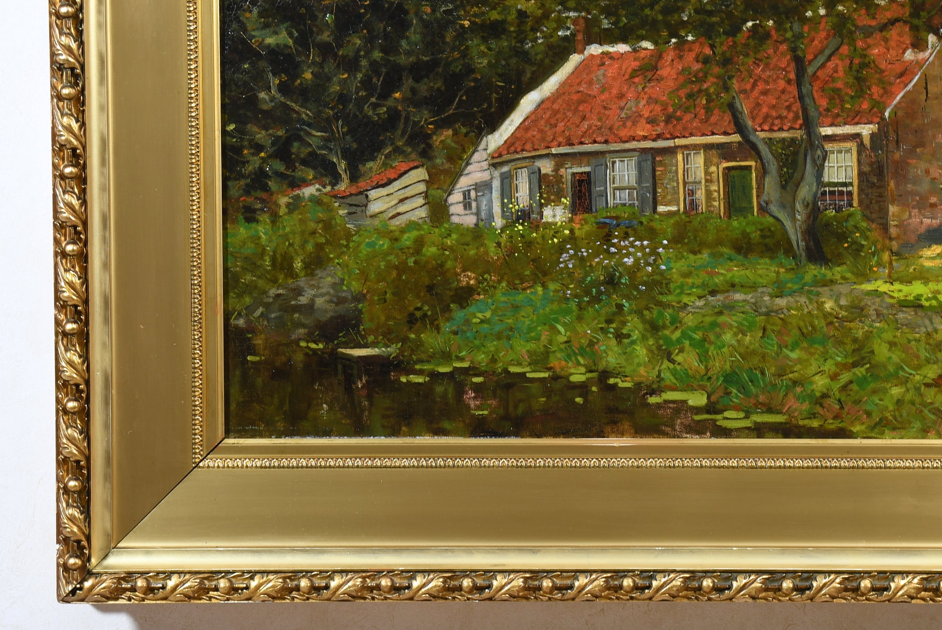 Johan Pieter van Strijen - "Duinhuisje"bij Oostvoorne - Landschap -Olieverf - Toegeschreven  kopen? Bied vanaf 145!