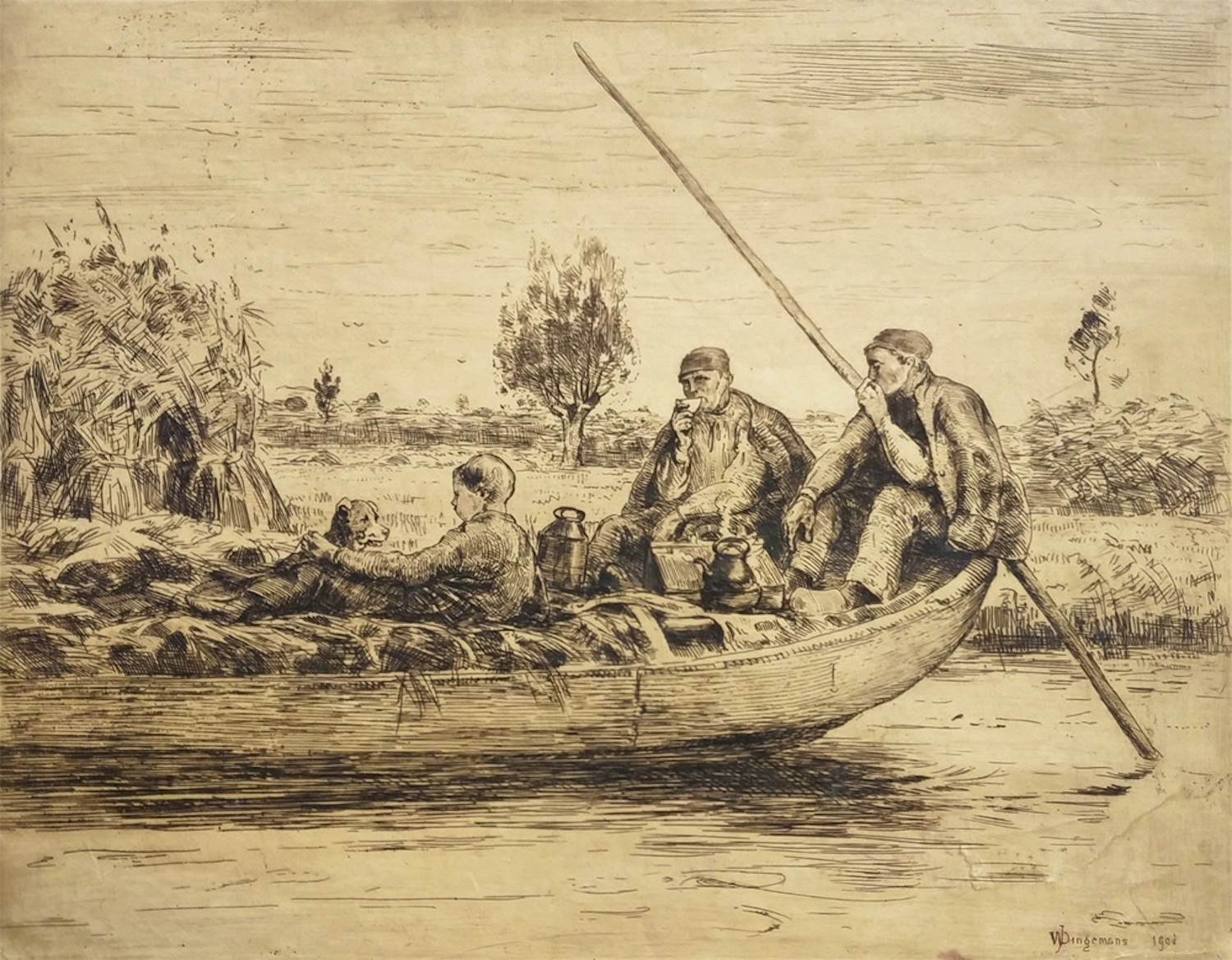 Waalko Jans Dingemans (sr.) - Roeiboot met personen kopen? Bied vanaf 65!