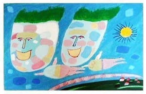 Wouter Stips - Kleurenzeefdruk DROOMVLIEGEN Handgesigneerd GROOT!! kopen? Bied vanaf 145!