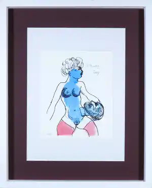 Corneille - Zeefdruk, Salomé - Ingelijst verkocht voor € 1!