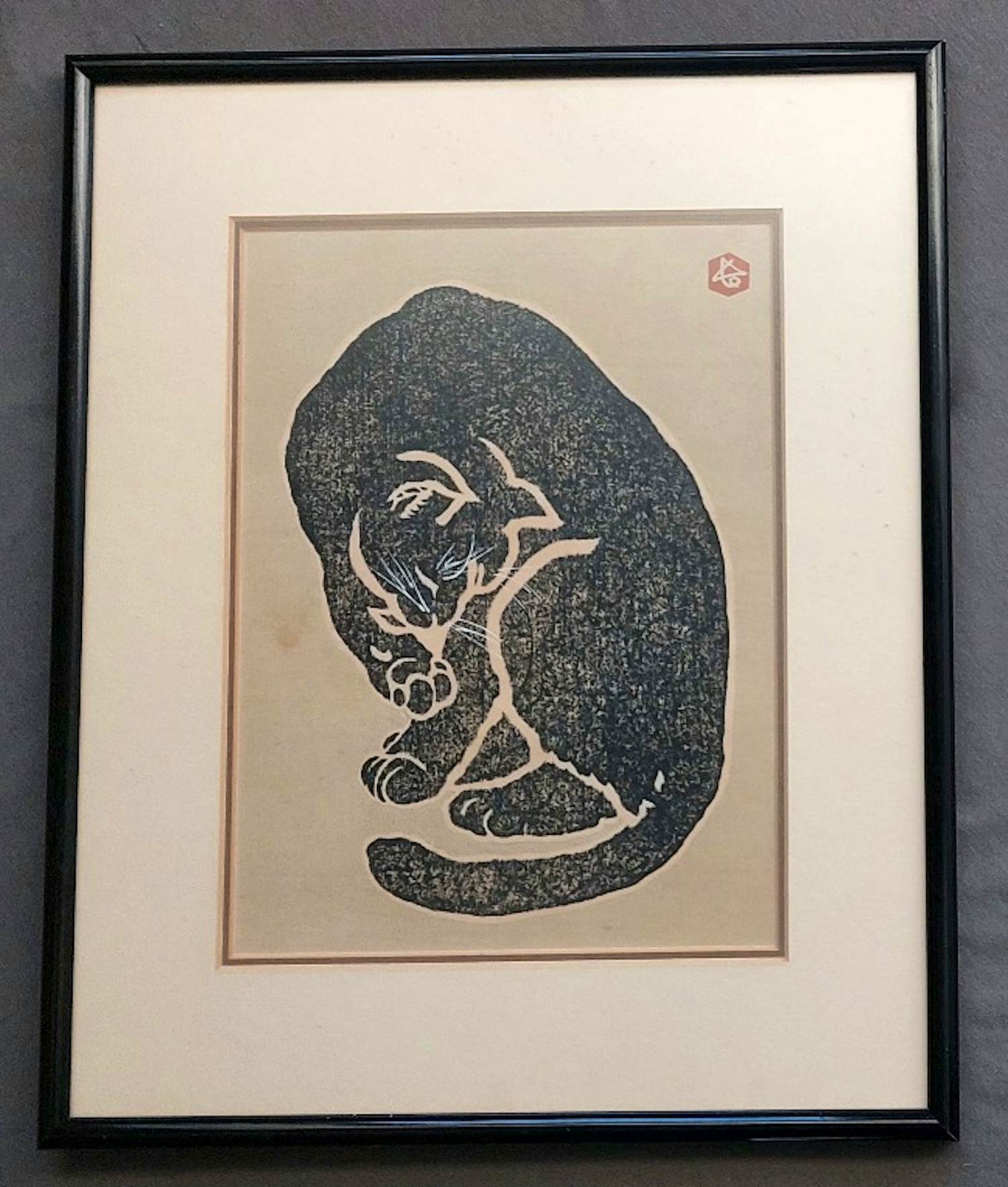 Sadanobu Hasegawa - Poes die zich schoon likt kopen? Bied vanaf 165!