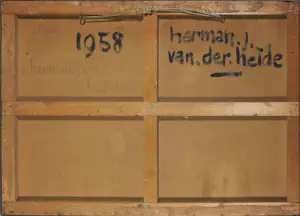 Herman van der Heide - Wandobject van hout en metaal, Zonder titel kopen? Bied vanaf 350!