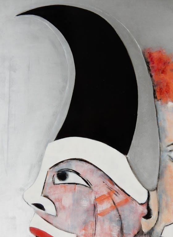 Trudi van Zomeren-van Ingen - Clowns - lakverf op paneel kopen? Bied vanaf 240!