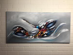 Gena - Abstract Blue kopen? Bied vanaf 1!