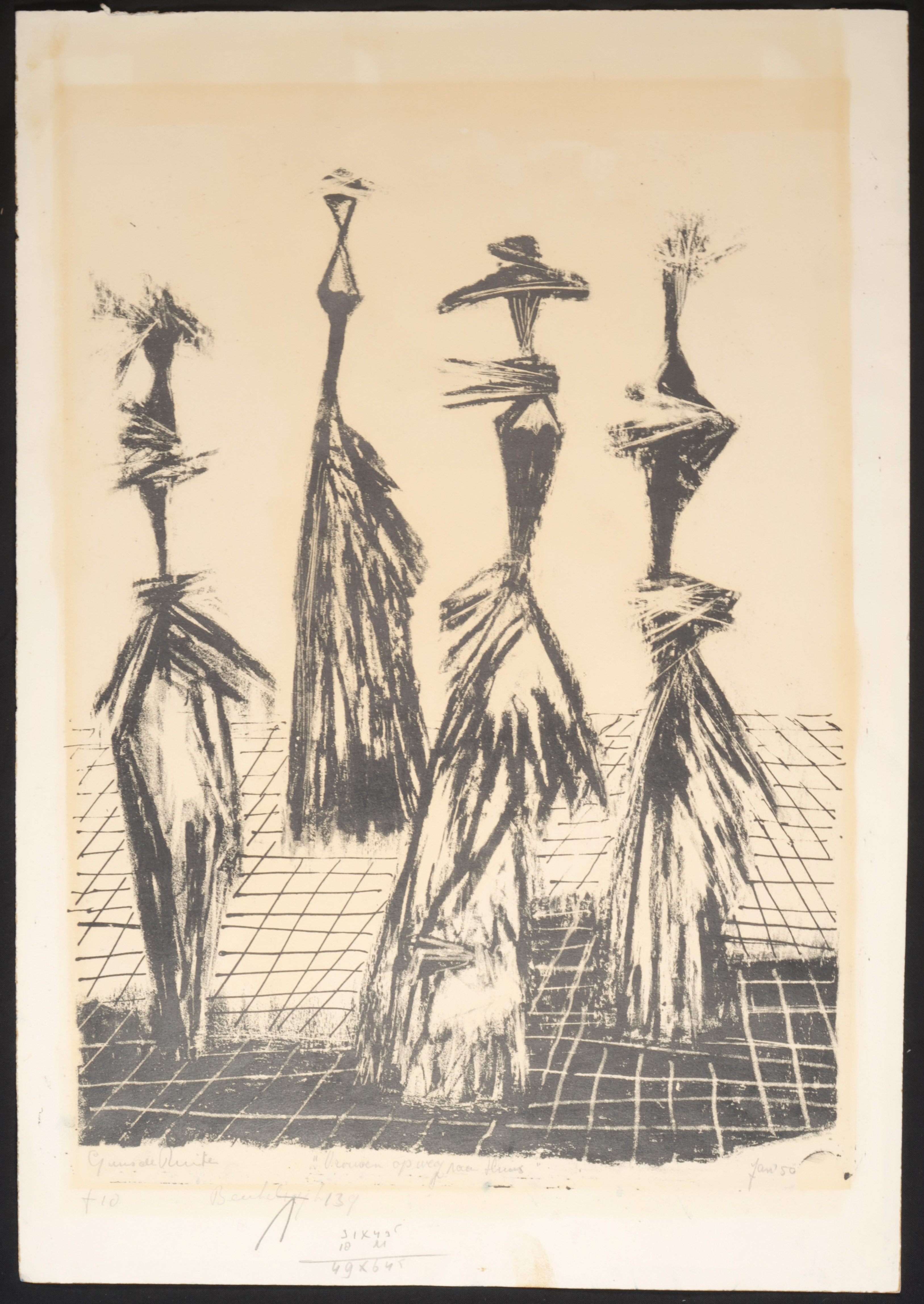 Guus de Ruiter - Litho, Vrouwen op weg naar huis kopen? Bied vanaf 1!