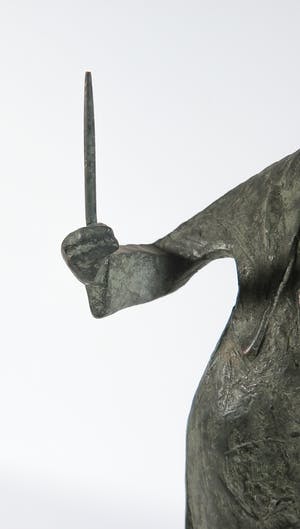 Margriet Barends - Lang en smal bronzen beeld van een dirigent kopen? Bied vanaf 350!