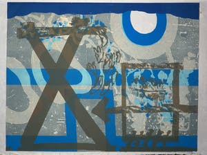 Jef Diederen - Linosnede op Japans papier , Zonder titel kopen? Bied vanaf 35!