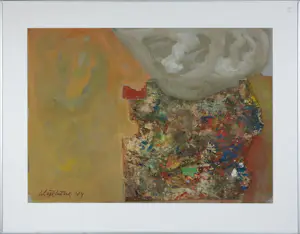 Gerard Schaperkotter - Uniek werk op papier, Collage met verflappen I, II en III - Ingelijst kopen? Bied vanaf 100!